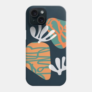 Retro Botanical Print, Abstract, Geometric Art Phone Case