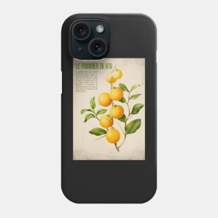 Old fruit poster - Kai's apple tree - Vintage - retro Phone Case