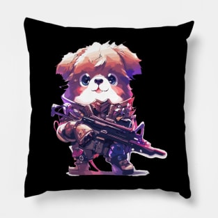 Funny soldier dog Pillow