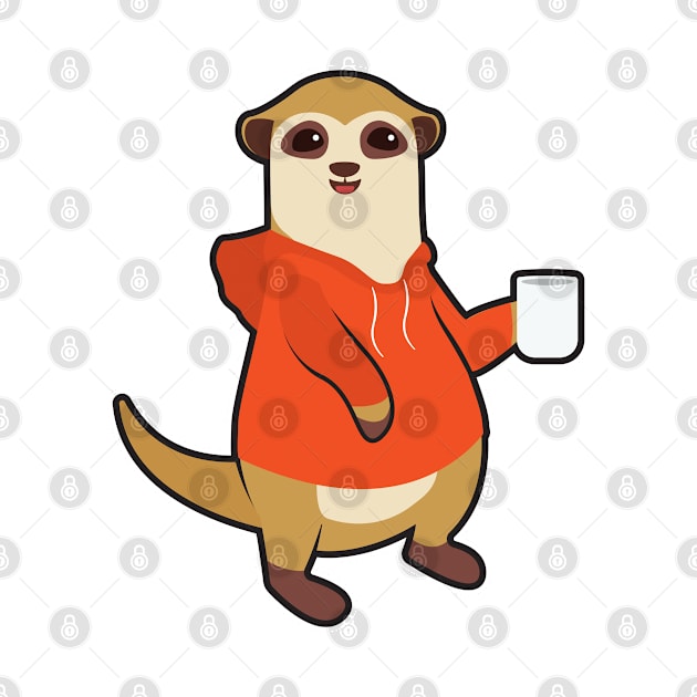 Meerkat with Cup of Coffee by Markus Schnabel