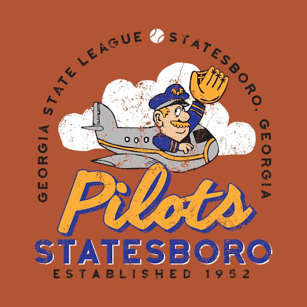 Statesboro Pilots Baseball by MindsparkCreative