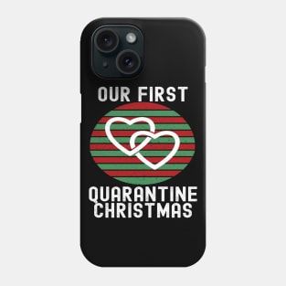 Our First Quarantine Matching Couples Christmas Xmas Phone Case