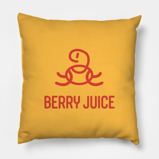 Berry Juice Red Pillow by JoshuaGroomDesigns