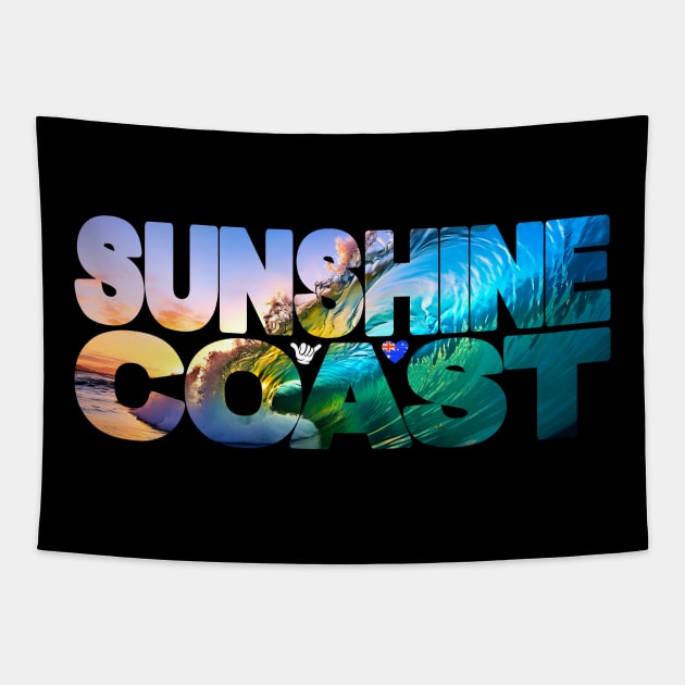 SUNSHINE COAST - Inside Wave Australia Tapestry by TouristMerch