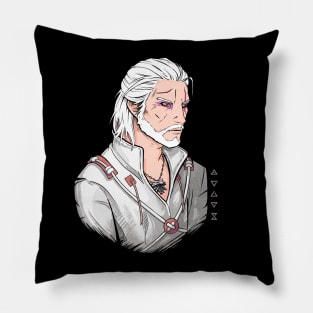 Lone White Wolf Pillow