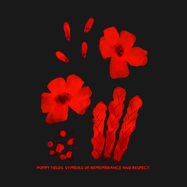 Poppy Fields: Symbols of Remembrance and Respect. by HALLSHOP