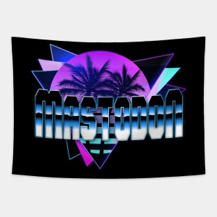 Rainbow Mastodon Graphic Proud Name 70s 80s 90s Styles Tapestry