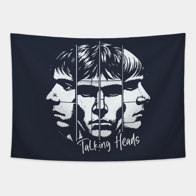 Talking Heads Retro Fan Art Tapestry by Trendsdk