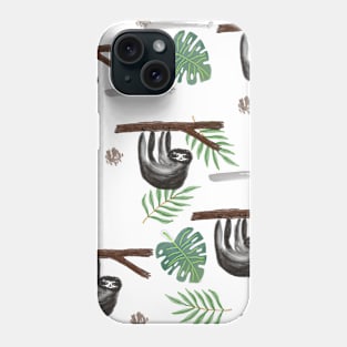 Sloth in Foliage Phone Case