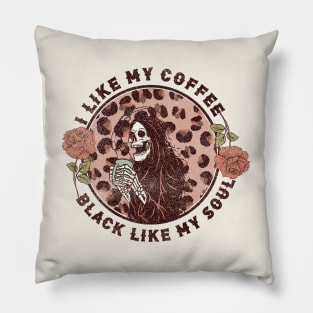 I Like My Coffee Black Like My Soul Pillow