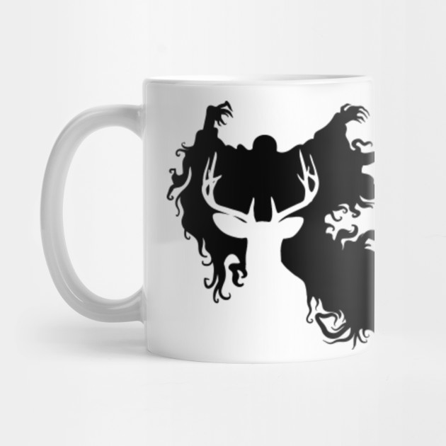Dementor With Stag Patronus Silhouette Harry Potter Harry Potter Mug Teepublic Uk