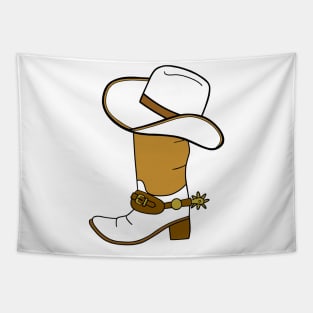 COWBOY Style Cowboy Boots Cowboy Hat Tapestry