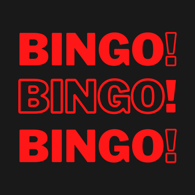 Bingo Bingo Bingo Red by Confessions Of A Bingo Addict