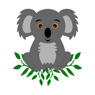 Cute koala bear with eucalyptus T-Shirt