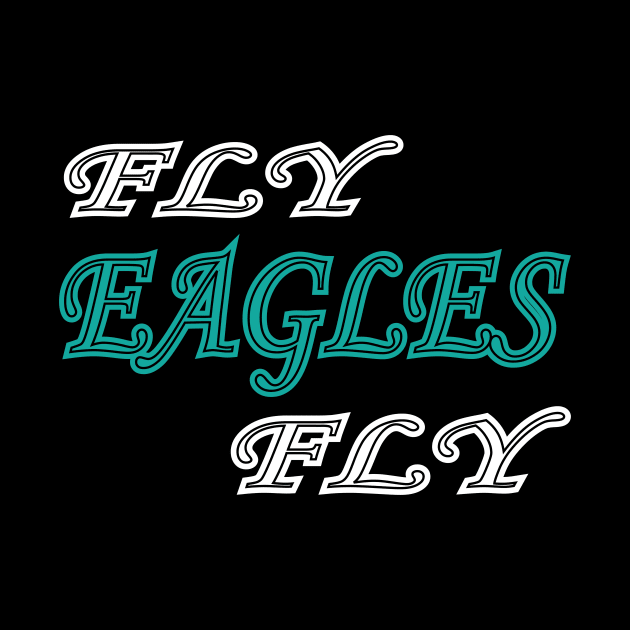 Retro Fly Eagles Fly philly Philadelphia Football by MARBBELT