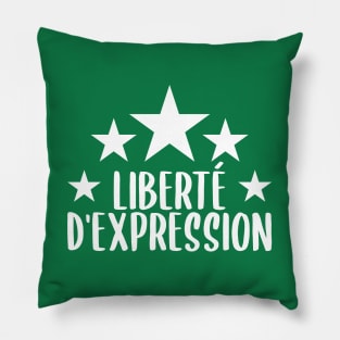 Liberté d'Expression Pillow