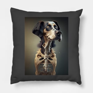 Dog skeleton Pillow