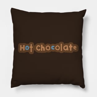 Typography Hot Chocolate Pillow