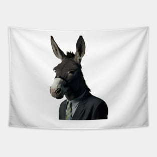 donkey in a suite Tapestry
