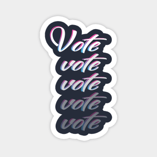 Colorful Vote Magnet