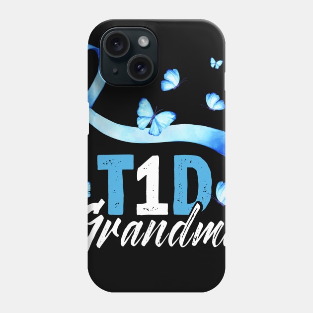 Womens T1D Grandma Shirt Type 1 Diabetes Awareness Gift Womens T1D Grandma Shirt Type 1 Diabetes Awareness Gift