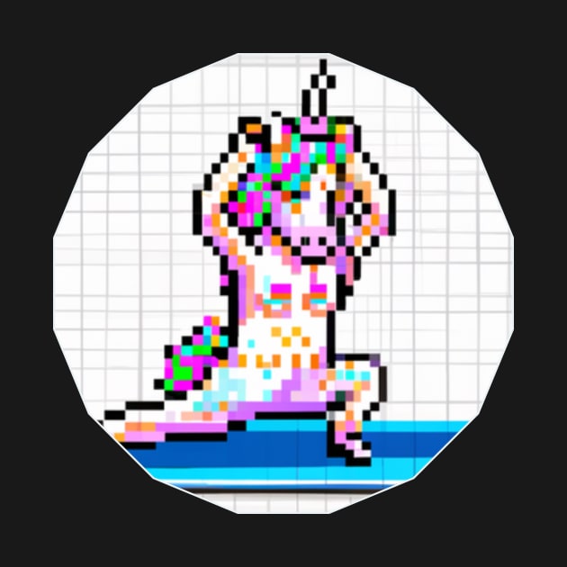 Pixel Unicorn Yoga by Shadowbyte91