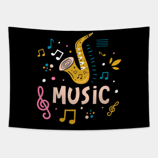 Music saxophone Tapestry