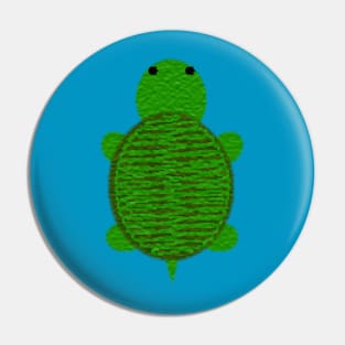 Adorable Green Turtle Pin