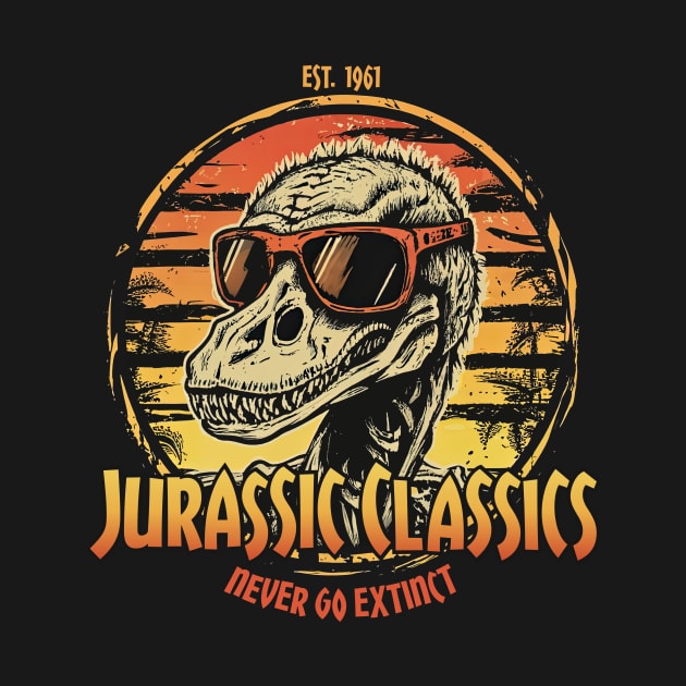 Funny Dinosaur Skeleton: Jurassic Classics Never Go Extinct 61 by ArtMichalS