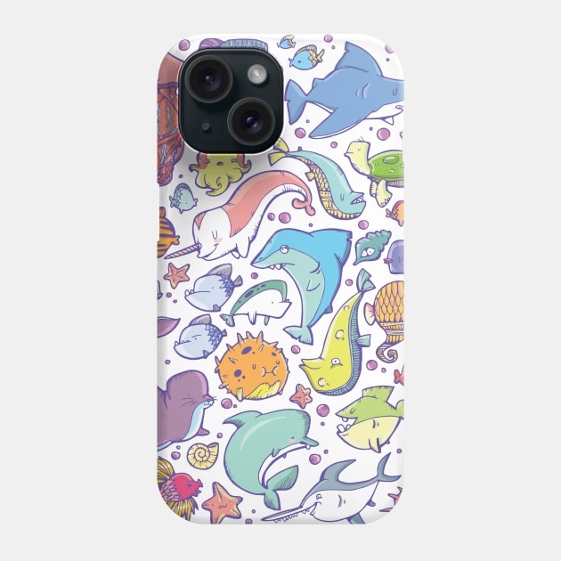 Sea Life Phone Case by theinkedmink