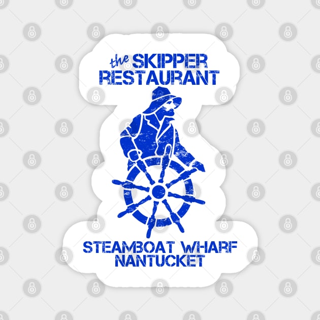 Skipper Restaurant. Nantucket. Distressed Magnet by fiercewoman101