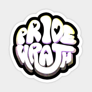 Pride and Wrath (Enby / Non-Binary Pride) Magnet