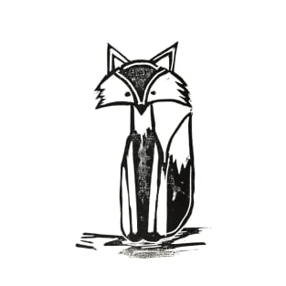 Clever Fox Linoprint T-Shirt