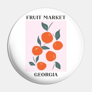 Fruit Market Georgia Peach Pin