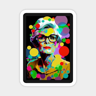 Modern woman in pop-art style Magnet