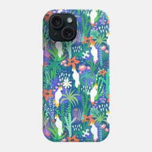 Exotic Bird Tropical Forest Blue Phone Case