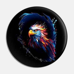 Intense Eagle Portrait Pin