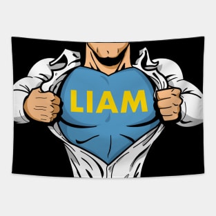 Liam is an Irish name meaning "strong-willed warrior" Tapestry