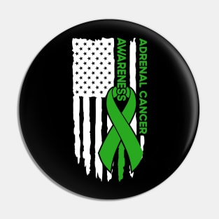 Adrenal Cancer Awareness Flag Adrenal Cancer Pin