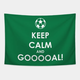 Keep Calm and Gooooal! Tapestry