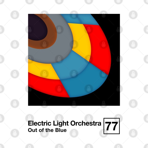 ELO Out Of The Blue / Minimalist Style Graphic Artwork Design by saudade