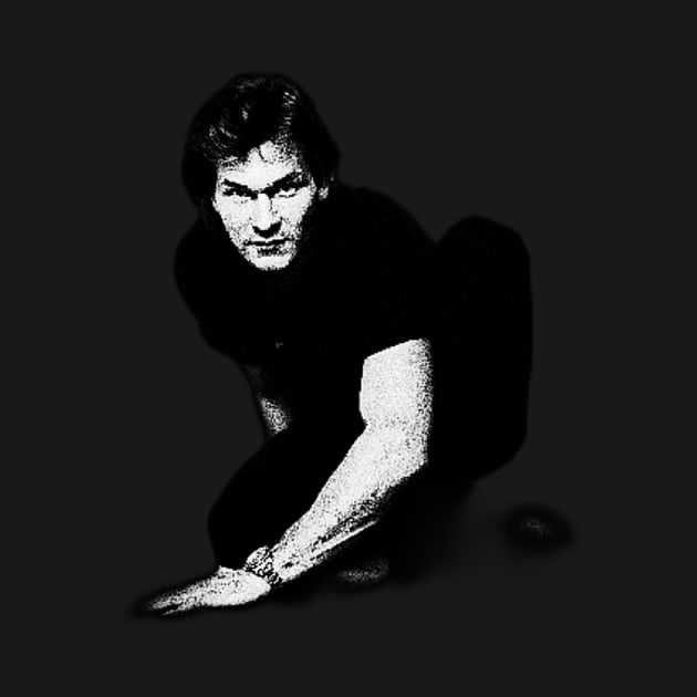 patrick swayze black and white design by valentinewords