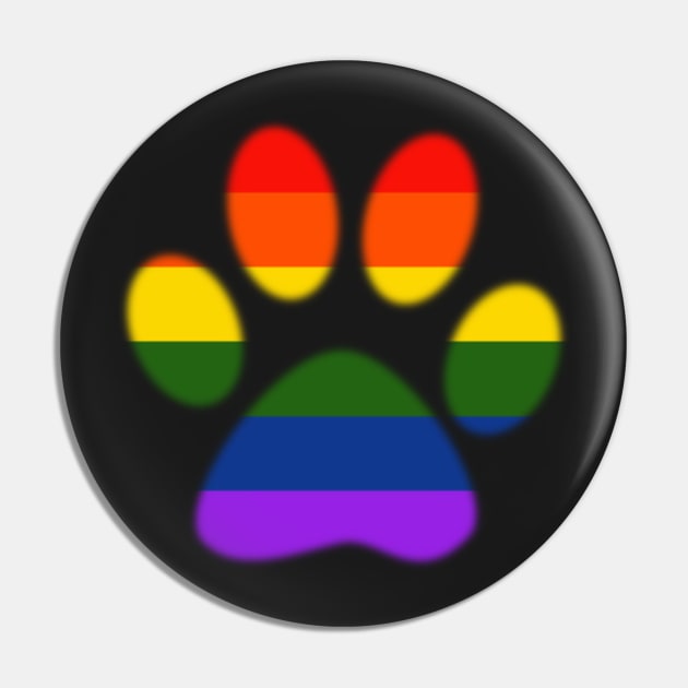 Rainbow Puppy Paw Pin by sebb2016