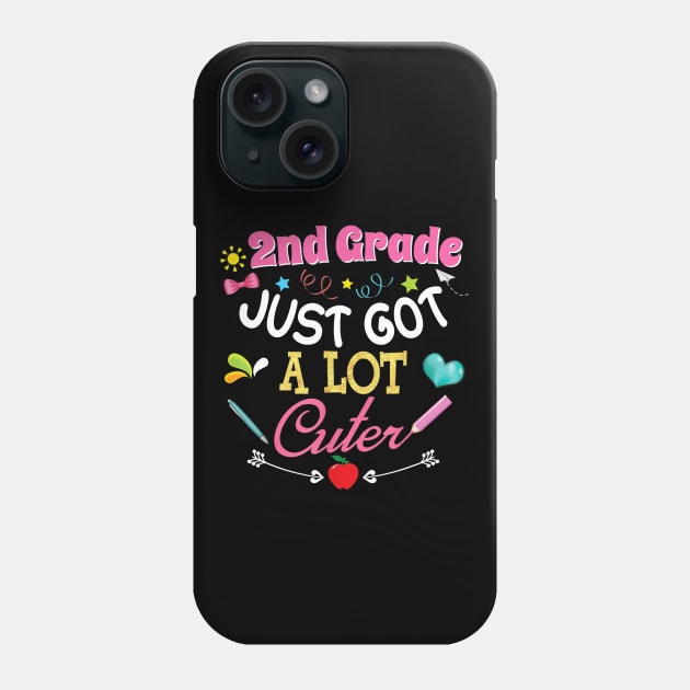 2nd Grade Just Got A Lot Cuter Second Back To School Kid Phone Case by FONSbually
