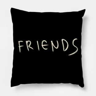 Hand Drawn Friends Pillow