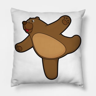 Bear at Yoga Stretching exercise Pillow