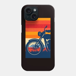 Motorcycle 1970’s Graphic Design Phone Case