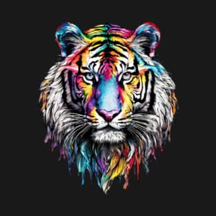 Rainbow Tiger Colorful T-Shirt