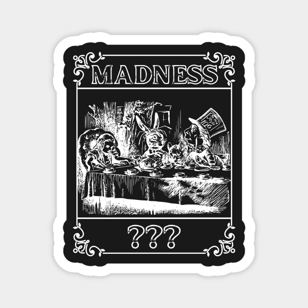 Mad Hatter Madness Tarot Card Magnet by soulfulprintss8