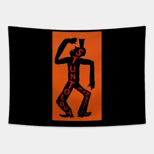 Stuntology Guy, variation in orange Tapestry